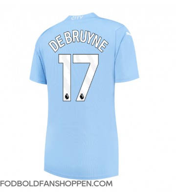 Manchester City Kevin De Bruyne #17 Hjemmebanetrøje Dame 2023-24 Kortærmet